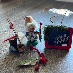 🎄 Vintage Steinbach German Fisherman Ornament with Original Box